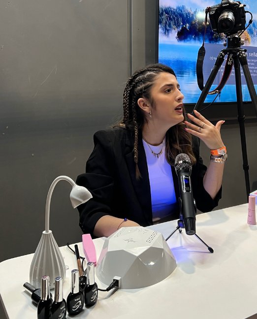 Laura en evento de marca